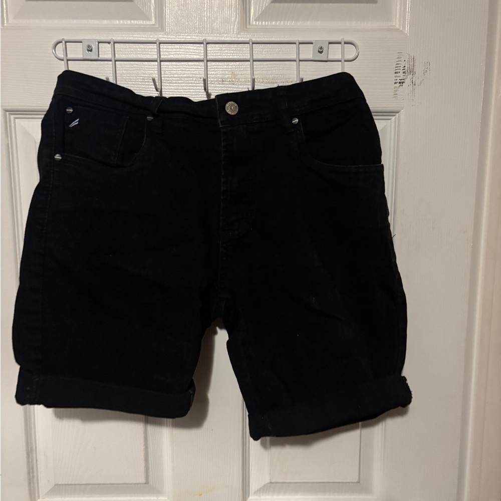 Vintage Black Denim Shorts